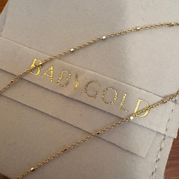 BABYGOLD 14k YG~WG *Sparkle* Chain Necklace - Picture 3 of 6